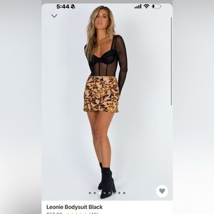 PRINCESS POLLY Leonie bodysuit black